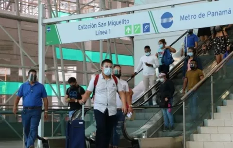 Metro de Panamá advierte que será enérgico con el uso de la pantalla facial 