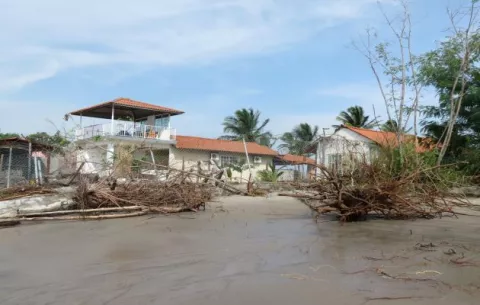 Comunidades costeras de Panamá Oeste son impactadas por el cambio climático
