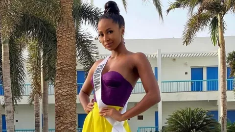 Brenda Smith Lezama en los últimos ensayos para el Miss Universo 2021