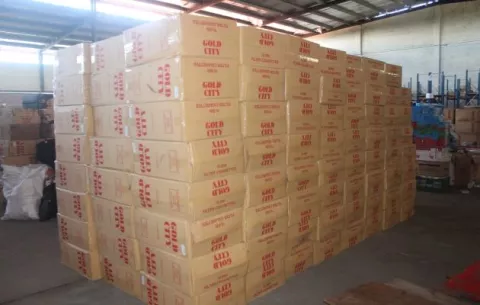 Decomisan 423 cajas de cigarrillos de contrabando en el puesto de control de Guabalá