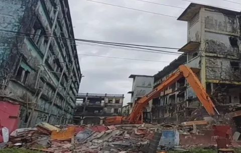 Inicia la fase de demolición de los edificios de 'Las Cuatro Potencias' en Colón