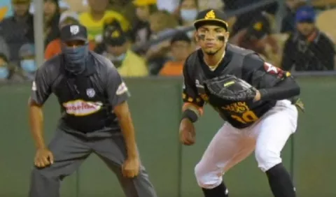 Johan Camargo, cómodo jugando la primera base en Águilas Cibaeñas