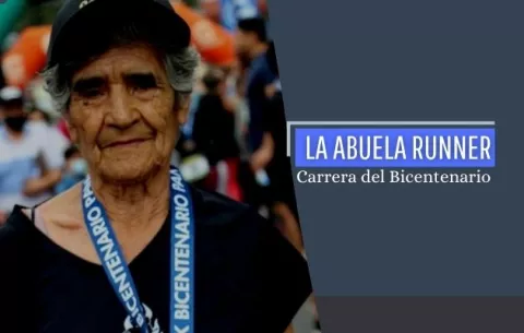 Abuela Olga, a sus 88 años fue la figura de la Carrera del Bicentenario en Boquete  