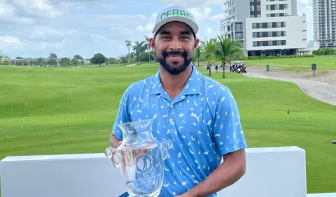 Omar Tejeira, el mejor golfista de Panamá en la temporada 