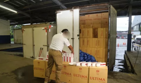 $14.9 millones decomisados en cigarrillos de contrabando durante el año 2021