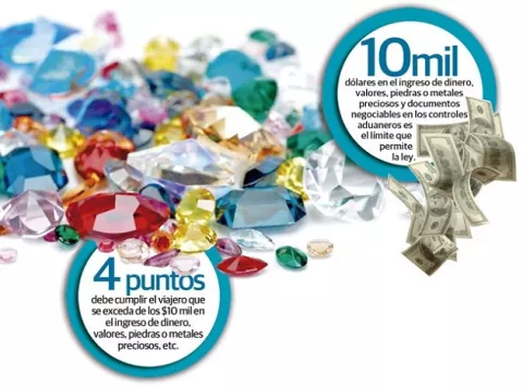 Aduanas restringe la entrada de metales y piedras preciosas