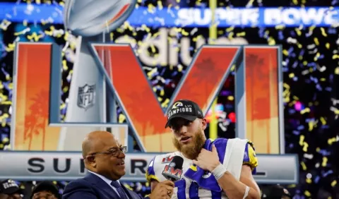 Cooper Kupp agradece a Stafford por ayudarlo a ganar el 'MVP' del Super Bowl