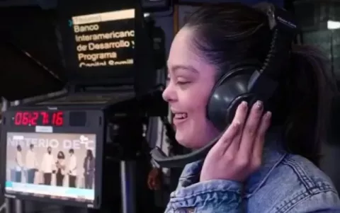 'Majo', la 'influencer' panameña que lucha por la inclusión desde la televisión pública