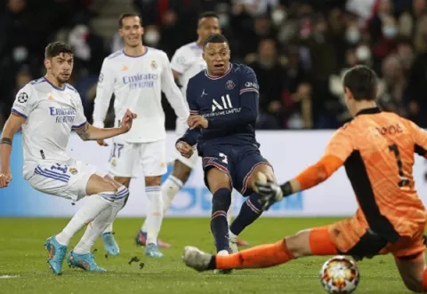 Mbappé, un gol que da tranquilidad al PSG ante Real Madrid