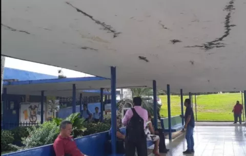 Clausuran la entrada principal del colegio Rafael Quintero Villarreal de Ocú por temor al desplome de una losa 