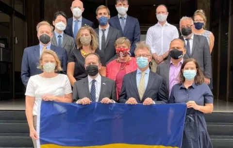 Diplomacia de la Unión Europea y países socios en Panamá se pronuncian por invasión rusa a Ucrania