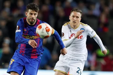Barcelona y Napoli empatan en la Europa League
