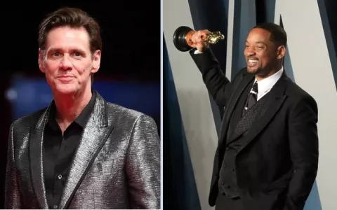 Jim Carrey reaccionó a la agresión de Will Smith contra Chris Rock