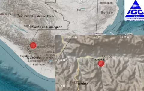 Instituto de Geociencias reporta sismo de magnitud 6.3 en Changuinola