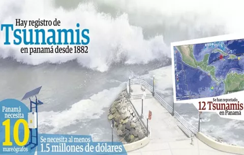 Panamá carece de equipos que alerten sobre  tsunamis