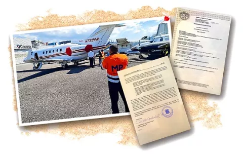 Avión de Ricardo Martinelli no mantiene ninguna investigación en Panamá