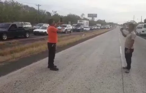 Transportistas de Chame cerraron las vías para protestar por el alza del combustible