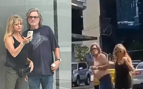 Kurt Russell es captado caminando sin camisa en la avenida Balboa 