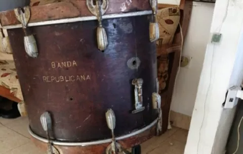Tambor Slingerland, fabricado en 1930, regresa a la Banda Republicana de Panamá