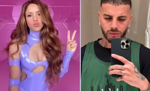 Shakira se une con Rauw Alejandro en su nuevo sencillo, 'Te felicito'