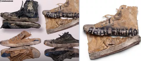 Balenciaga sigue causando revuelo por sus modelos de zapatillas rotas a un precio arriba de los $700 