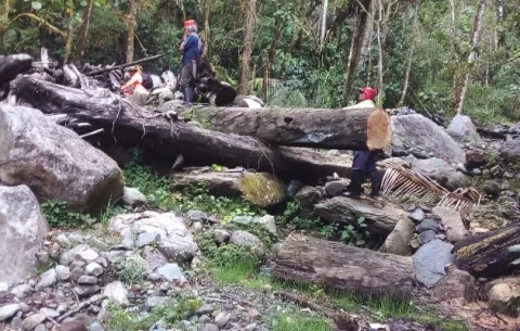 Realizan trabajos de mitigación para evitar embalses en el río Caldera de Boquete 