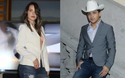 El cantante mexicano Christian Nodal exhibe conversación con Belinda