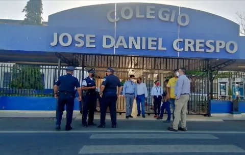 Estudiantes del Colegio José Daniel Crespo vuelven este lunes a clases presenciales 