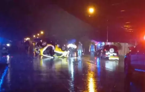 Un muerto y tres heridos por una triple colisión en el sector de Los Algarrobos, Dolega