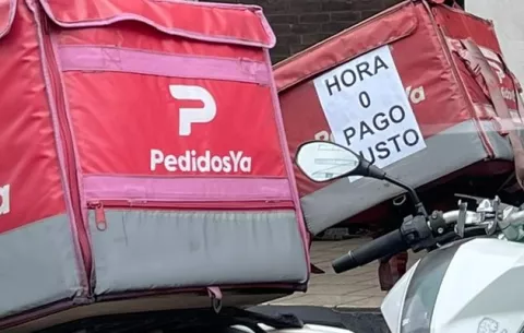 Más de mil trabajadores de servicio delivery se van a huelga