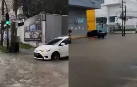 ¡Se repite la historia! Calles inundadas por lluvia que azota la ciudad capital 