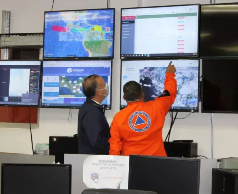 Activan el COE en Chiriquí ante alerta amarilla por paso de Onda Tropical No.11