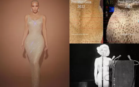 Kim Kardashian le provocó 'daños significativos' al icónico vestido de Marilyn Monroe