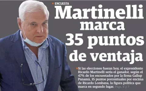 Ricardo Martinelli lidera  carrera por la Presidencia 