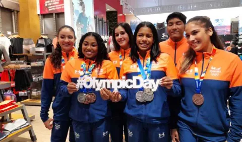 Atletas panameños preparados para  el 'Olympic Day' 