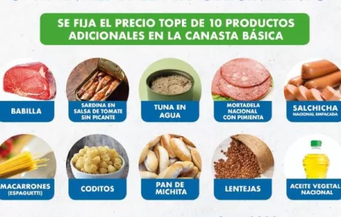 Gobierno fija precio tope a 10 productos de la Canasta Básica; ¿qué alimentos fueron incluidos?