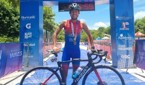  Diego Lucero y Michelle Vega, destacan en triatlón en Costa Rica