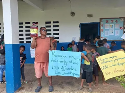 Escuela de Capetí en la comarca Emberá-Wounaan se suma a la huelga indefinida  