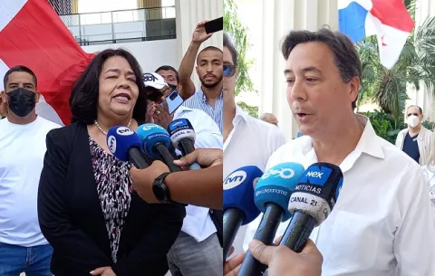 Maribel Gordón y Melitón Arrocha formalizan aspiraciones a la presidencia de Panamá