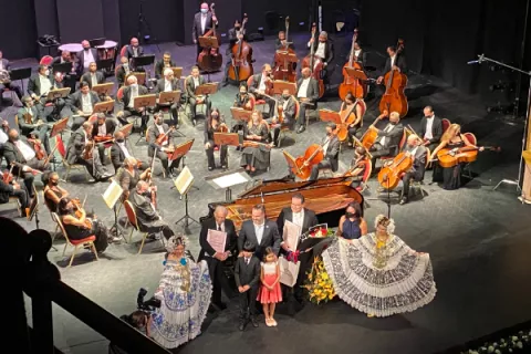  El pianista cubano Javier Ruiz se presentó en el Teatro Nacional