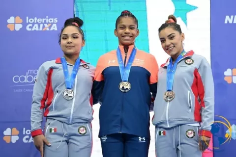 Karla Navas con oro en Panamericano de Gimnasia