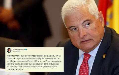 Ricardo Martinelli: 'Usan falsamente el nombre del vicepresidente para influenciar sobre el fuero penal electoral'