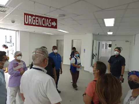 Dan últimos detalles a nueva instalación de urgencias en hospital regional de David