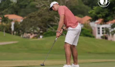 Jean Paul Ducruet  con los mejores golpes  en  Pacific Classic 2022