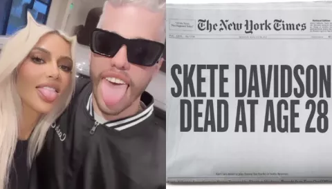Kanye West reacciona a la ruptura de Kim Kardashian y Pete Davidson 