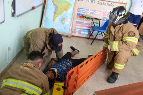 Realizan simulacro de terremoto en instalaciones de Salud de Azuero