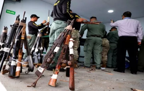 En los últimos tres años se han destruido 24,817 armas de fuego