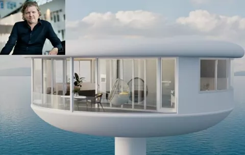 ¿Quién diseñó y conceptualizó las casas flotantes que se construyen en Colón?