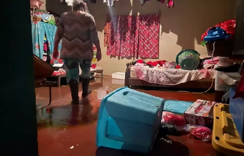 La furia del Río Risacua deja más de 300 casas afectadas en Chiriquí