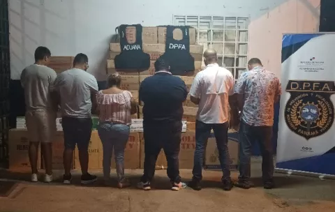 Seis detenidos con más de 400 mil unidades de cigarrillos de contrabando